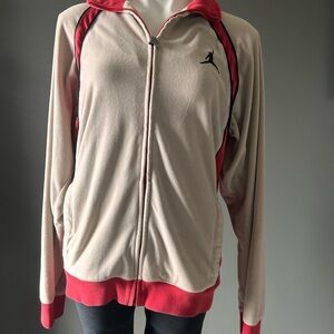 Women's Michael Jordan Beige and Salmon Jacket